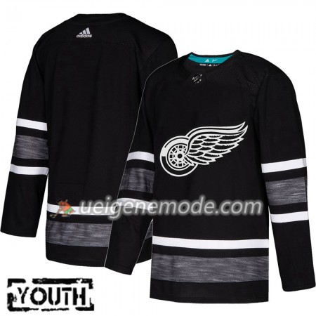Kinder Eishockey Detroit Red Wings Trikot Blank 2019 All-Star Adidas Schwarz Authentic